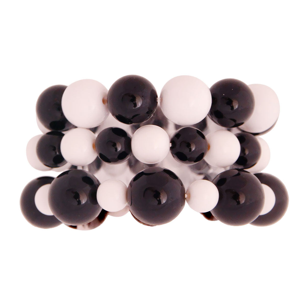 Black and White Pearl 3 Pc Bracelets