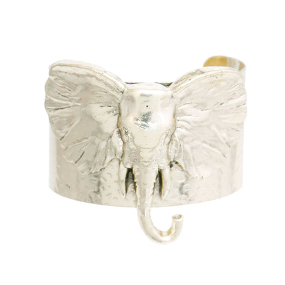 Burnished Gold Elephant Head Cuff